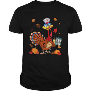 Thanksgiving Nurse Turkey Cute Family Gift Men Women Funny Shirt